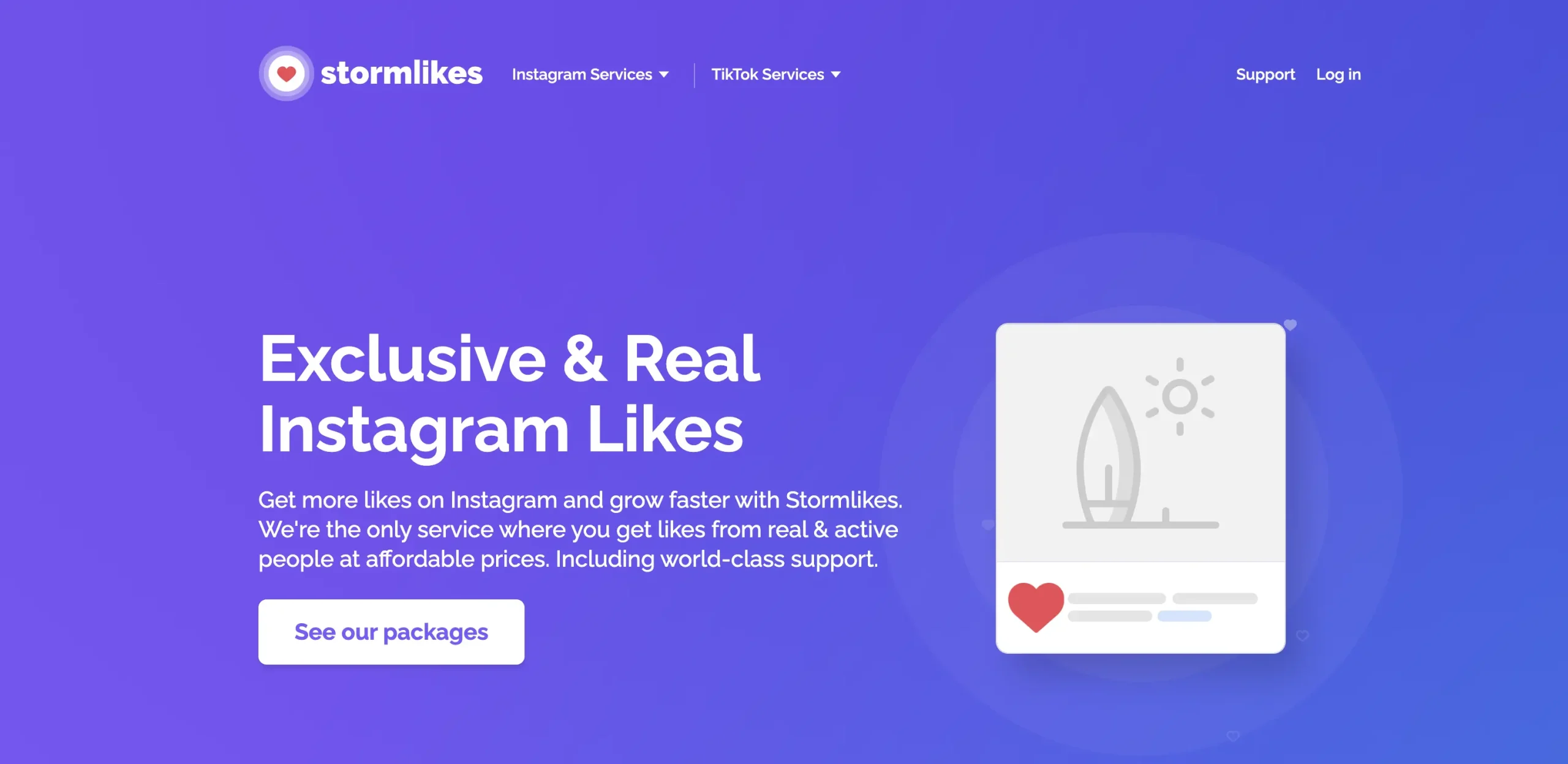Stormlikes: Best Automatic Instagram Likes Subscription - 4.4/5 Rating
